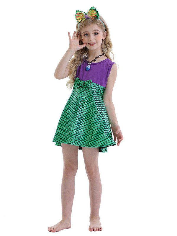 Elena Princess Dress Mermaid Dress Sleeveless Costume - Dorabear