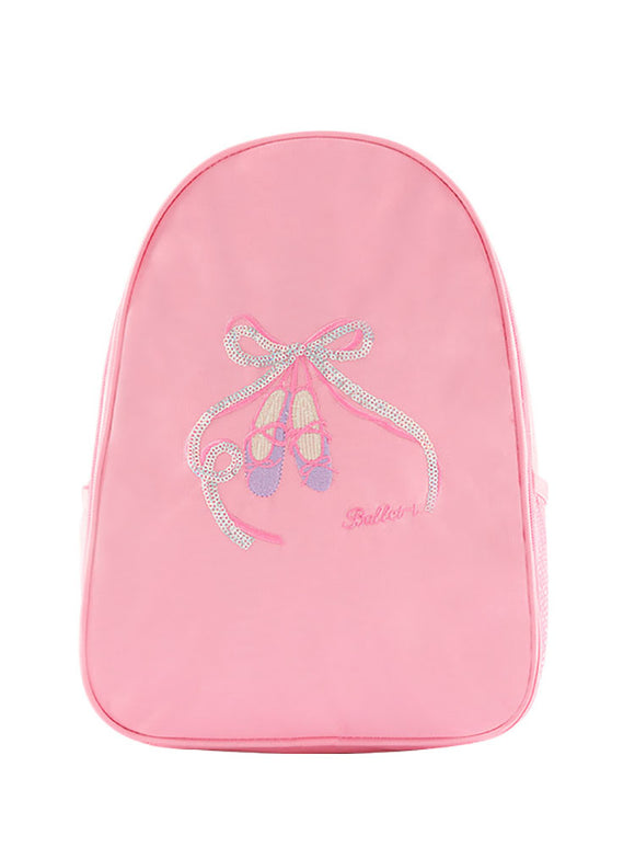 Embroidered Canvas Backpack Performance Dance Bag - Dorabear