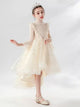 Evening Gown Flower Girl Wedding Dress Autumn/Winter Piano Performance Costume - Dorabear