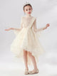 Evening Gown Flower Girl Wedding Dress Autumn/Winter Piano Performance Costume - Dorabear