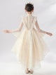 Evening Gown Flower Girl Wedding Dress Autumn/Winter Piano Performance Costume - Dorabear