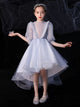 Evening Gown Flower Girl Wedding Dress Autumn/Winter Piano Performance Costume - Dorabear