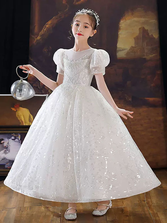 Evening Gown  Flower Girls' Wedding Dress Puffy Princess Dress Performance Costume - Dorabear