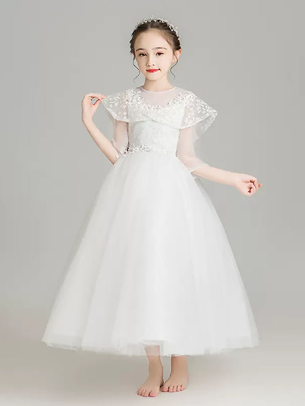 Evening Gown Girl Princess Dress Flower Girl Wedding Dress Performence Costume - Dorabear