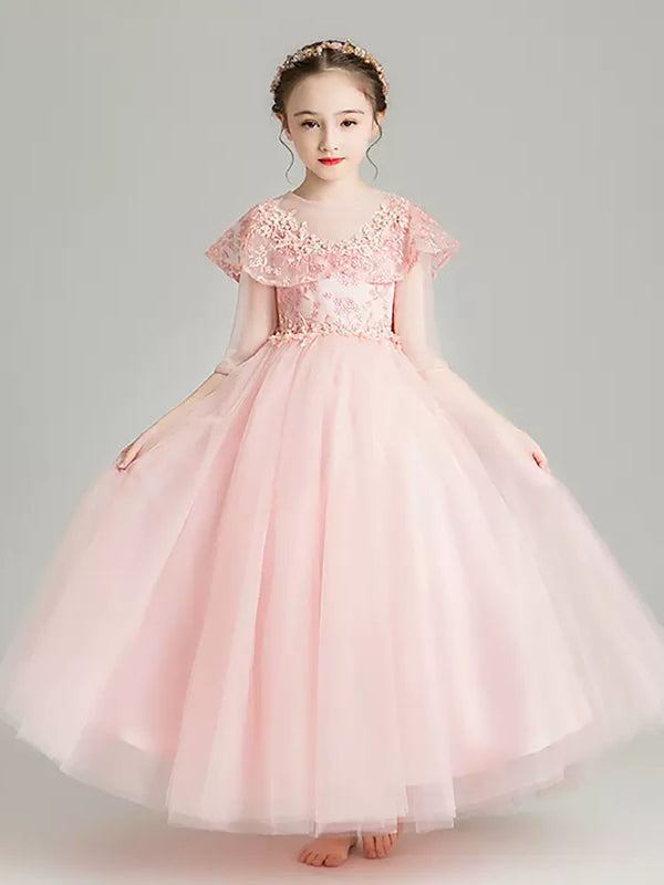 Evening Gown Girl Princess Dress Flower Girl Wedding Dress Performence Costume - Dorabear