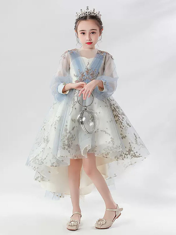 Evening Gown Girl's Wedding Dress Flower Girl Princess Dress Performence Costume - Dorabear