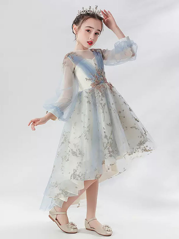 Evening Gown Girl's Wedding Dress Flower Girl Princess Dress Performence Costume - Dorabear