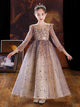 Evening Gown Girls Wedding Dress Birthday Princess Dress Autumn/Winter Performance Costume - Dorabear