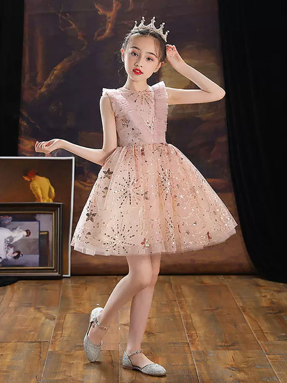 Evening Gown Princess Dress Autumn/Winter Flower Girls' Wedding Dress Performance Costume - Dorabear