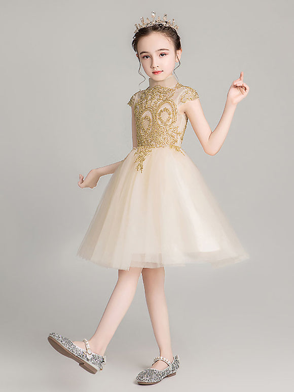 Evening Gown Princess Dress Fashionable Flower Girl Wedding Dress Performance Costume - Dorabear