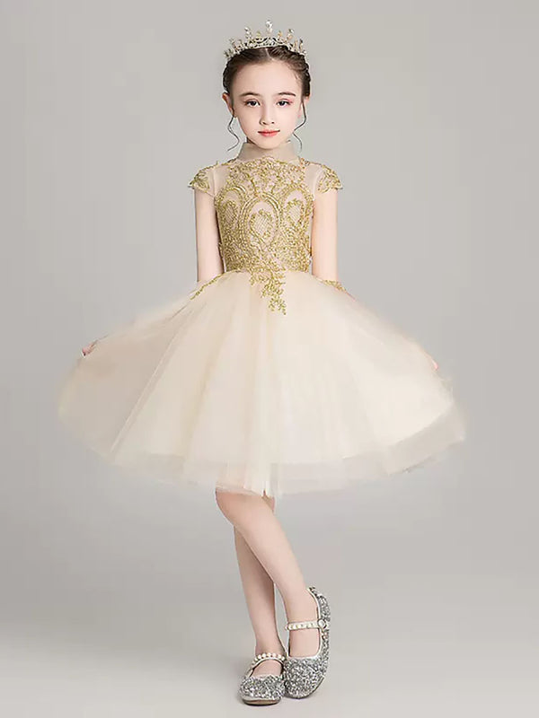 Evening Gown Princess Dress Fashionable Flower Girl Wedding Dress Performance Costume - Dorabear