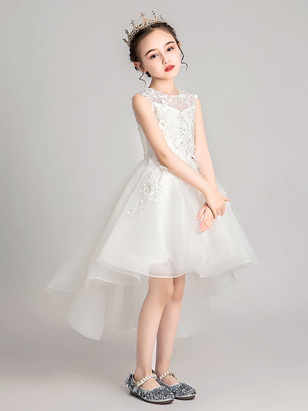 Evening Gown Princess Dress Flower Girl Wedding Dress Piano Performance Costume - Dorabear