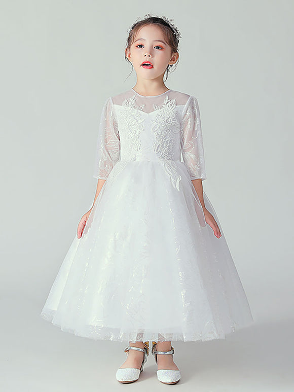 Evening Gown Princess Dress Flower Girls Wedding Dress Speech Costume - Dorabear