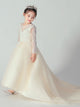 Evening Gown Princess Puffy Dress Flower Girl's Wedding Dress Piano Costume - Dorabear