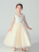 Evening Gown Puffy Princess Dress Flower Girl's Wedding Dress Performance Costume - Dorabear