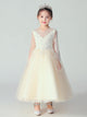 Evening Gown Puffy Princess Dress Flower Girl's Wedding Dress Performance Costume - Dorabear