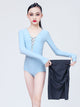 Fall/Winter Latin Dance Long Sleeve Exercise Dress Suits - Dorabear