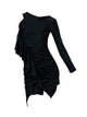 Fall/Winter Long Sleeve Dress Latin Dance Exercise Costume - Dorabear