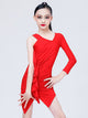 Fall/Winter Long Sleeve Dress Latin Dance Exercise Costume - Dorabear