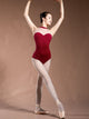 Halter Neck Pleated Mesh Stitching Leotard Ballet Training Clothes - Dorabear