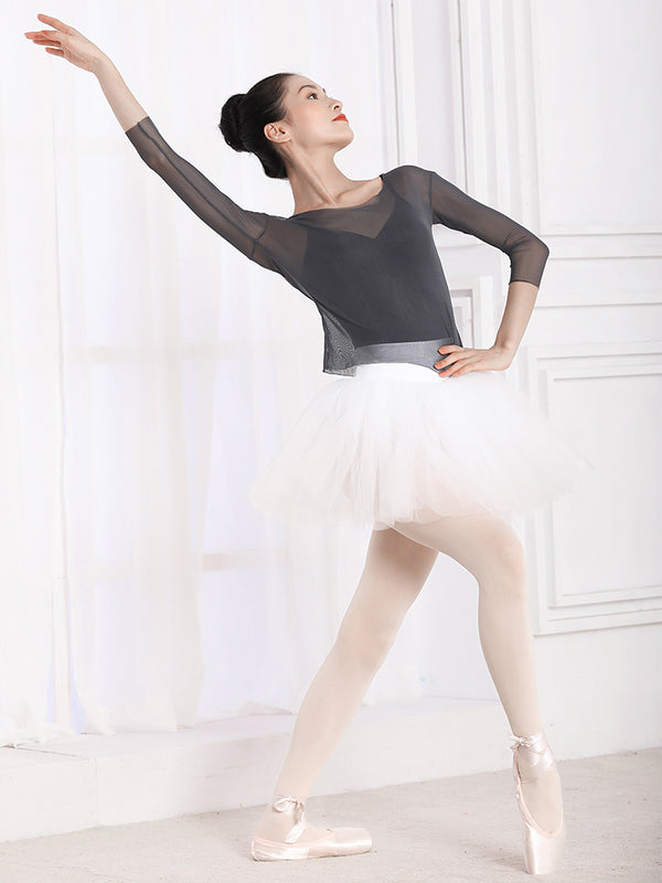 Ballet Practice Bottoms Elastic Waist Skirt Professional Tutu Skirt - Dorabear