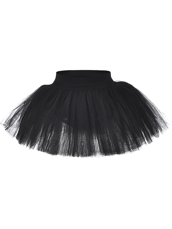 Ballet Practice Bottoms Elastic Waist Skirt Professional Tutu Skirt - Dorabear