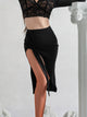 Latin Dance Bottoms Split Practice Skirt Professional Dance Clothes - Dorabear