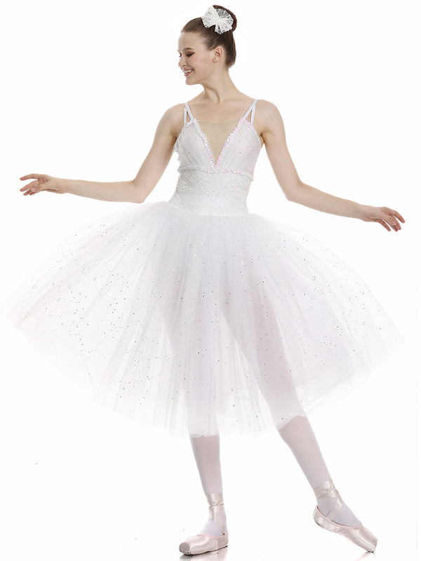 Modern Ballet Tutu Mid-length Dress Dance Performence Costume - Dorabear