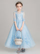 Flower Girl Princess Dress Girls' Puffy Wedding Dress Fashionable Evening Gown - Dorabear