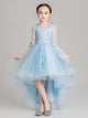 Flower Girl Princess Dress Girls' Puffy Wedding Dress Fashionable Evening Gown - Dorabear