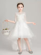 Flower Girl Princess Dress Girls' Puffy Wedding Dress Fashionable Evening Gown - Dorabear