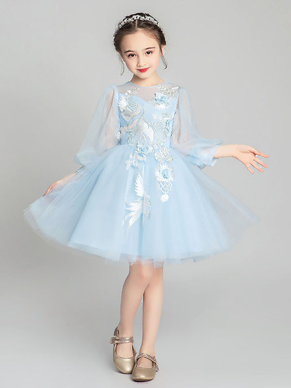 Flower Girl Princess Dress High end Performance Costume Girls' Evening Gown - Dorabear