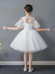 Flower Girl Wedding Dress Autumn/Winter Piano Performance Costume Girls Gown Princess Dress - Dorabear