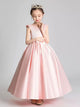 Flower Girl Wedding Dress Girls' Piano Performance Costume Sleeveless Evening Gown - Dorabear