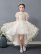 Flower Girl Wedding Dress Piano Performance Costume Girls Evening Gown Princess Dress - Dorabear