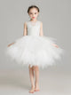 Flower Girl Wedding Dress Piano Performance Costume High-end Gown Girl Princess Dress - Dorabear