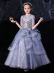 Flower Girl Wedding Dress Puffy Princess Dress Performance Costume Autumn/Winter Evening Gown - Dorabear