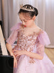 Flower Girls Wedding Dress Birthday Princess Dress Piano Performence Costume - Dorabear