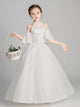 Flower Girls Wedding Dress Princess Dress Evening Gown Piano Performance Costume - Dorabear