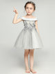 Flower Kid's Off Shoulder Wedding Dress Girl Evening Gown Piano Performance Costume - Dorabear