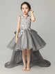 Flower Kid's Wedding Dress Girls Evening Gown Princess Dress Piano Performence Dress - Dorabear