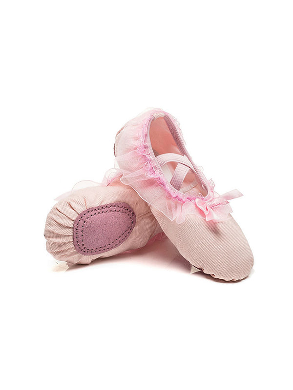 Frenulum-free Lace Bow Soft-soled Ballet Dance Shoes - Dorabear