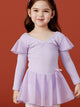 Front V-Neck Hot Diamond Long Sleeve Ballet Dress Practice Clothes - Dorabear