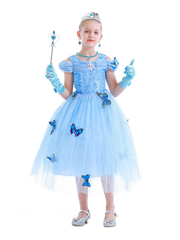 Butterfly Long Aisha Princess Dress Character Costume - Dorabear