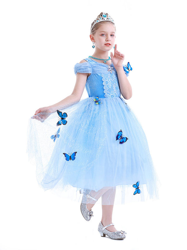 Butterfly Long Aisha Princess Dress Character Costume - Dorabear