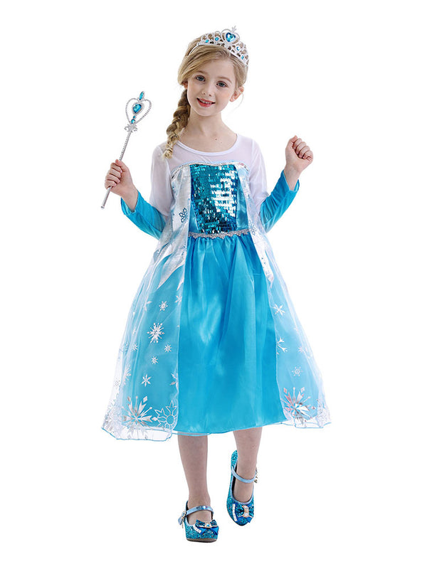 Blue Dress Long Sleeve Dress Character Costume - Dorabear