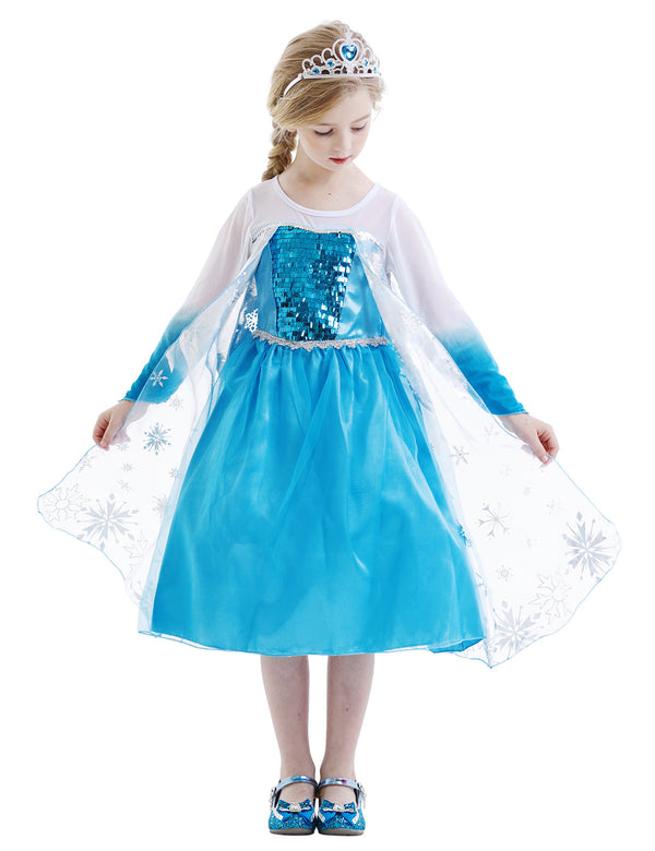 Blue Dress Long Sleeve Dress Character Costume - Dorabear