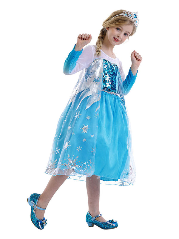 Blue Dress Long Sleeve Dress Character Costume - Dorabear