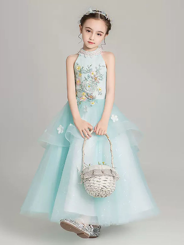 Girl's Birthday Princess Dress Puffy Evening Gown Autumn /Winter Performance Costume - Dorabear