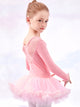 Lace Stitching Tutu Ballet Long-sleeved One-piece Dress Dance Training Clothes - Dorabear